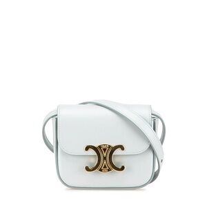 Celine triomphe Light blue Crossbody Bag with Gold Accent. Like new! Beautiful!